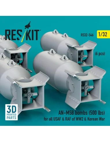 [NO_DESC] AN-M58 bombs (500 lbs) for all USAF & RAF of WW2 & Korean...