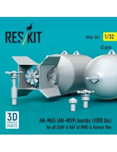 AN-M65 (AN-M59) bombs (1000 lbs) for all USAF & RAF of WW2 & Korean... 2