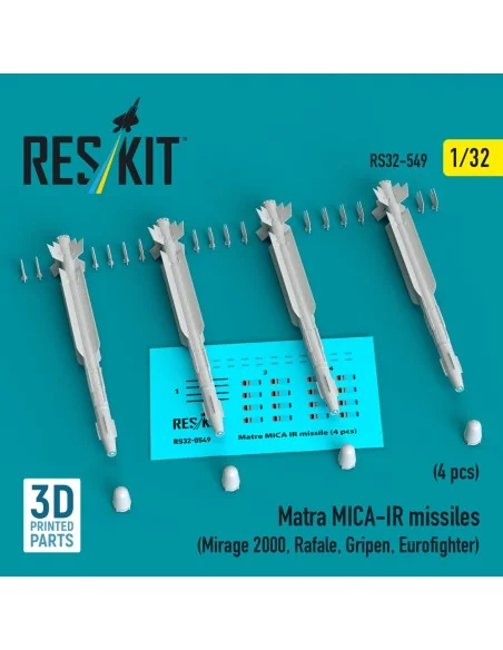 Matra MICA-IR missiles (4 pcs) (Mirage 2000, Rafale, Gripen, Eurofi...
