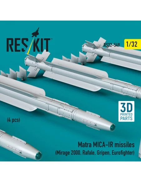 Matra MICA-IR missiles (4 pcs) (Mirage 2000, Rafale, Gripen, Eurofi...