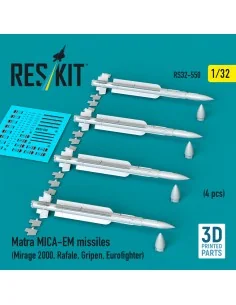 Matra MICA-EM missiles (4 pcs) (Mirage 2000, Rafale, Gripen, Eurofi...