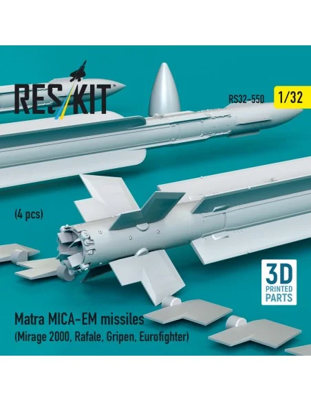 Matra MICA-EM missiles (4 pcs) (Mirage 2000, Rafale, Gripen, Eurofi...