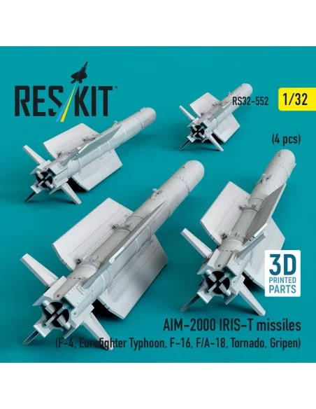 AIM-2000 IRIS-T missiles (4 pcs) (F-4, Eurofighter Typhoon, F-16, F...