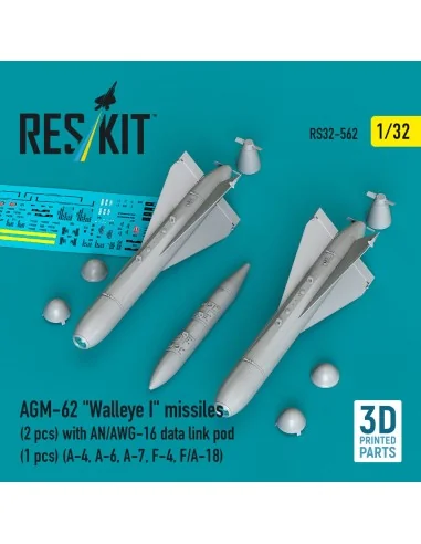 AGM-62 Walleye I missiles (2 pcs) with AN/AWG-16 data link pod (1 p...