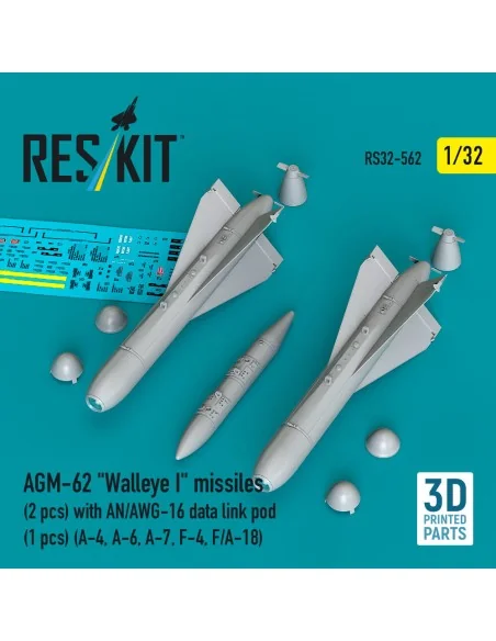 AGM-62 Walleye I missiles (2 pcs) with AN/AWG-16 data link pod (1 p...