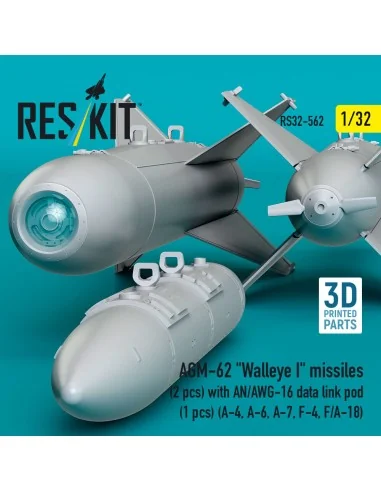 AGM-62 Walleye I missiles (2 pcs) with AN/AWG-16 data link pod (1 p...