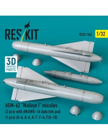 AGM-62 Walleye I missiles (2 pcs) with AN/AWG-16 data link pod (1 p...