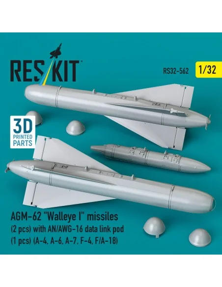 AGM-62 Walleye I missiles (2 pcs) with AN/AWG-16 data link pod (1 p...