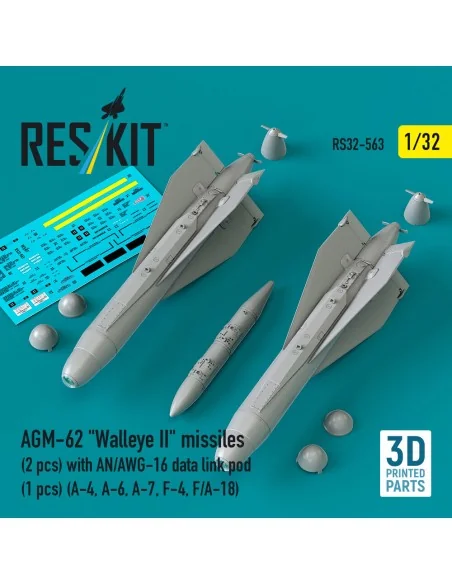 AGM-62 Walleye II missiles (2 pcs) with AN/AWG-16 data link pod (1 ...