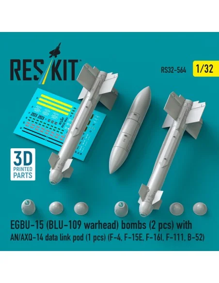 EGBU-15 (BLU-109 warhead) bombs (2 pcs) with AN/AXQ-14 data link po...