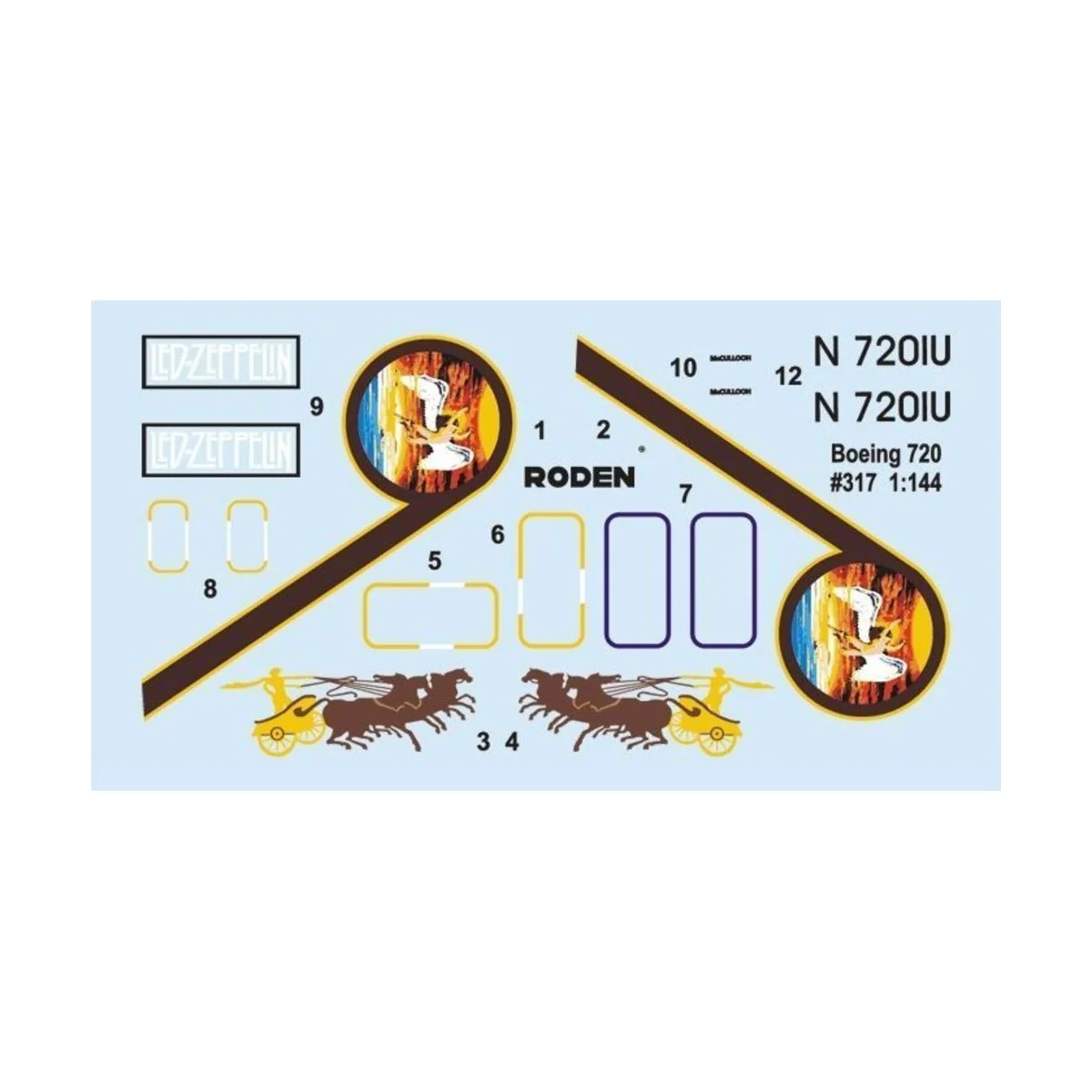 Boeing 720 "Ceasar's Chariot", 1/144 - Roden 317