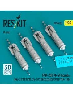 FAB-250 ?-54 bombs (4 pcs) (MiG-21/23/27/29, Su-7/17/20/22/24/25/27...