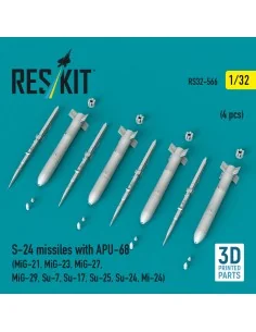 S-24 missiles with APU-68 (4 pcs) (MiG-21, MiG-23, MiG-27, MiG-29, ...