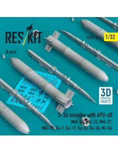 S-24 missiles with APU-68 (4 pcs) (MiG-21, MiG-23, MiG-27, MiG-29, ... 2