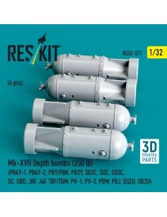 Mk-XVII Depth bombs (350 lb) (4 pcs) (PB4Y-1, PB4Y-2, PBY/PBN, PB2Y... 2