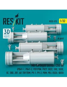 Mk-54 Depth bombs (350 lb) (4 pcs) (PB4Y-1, PB4Y-2, PBY/PBN, PB2Y, ... 2