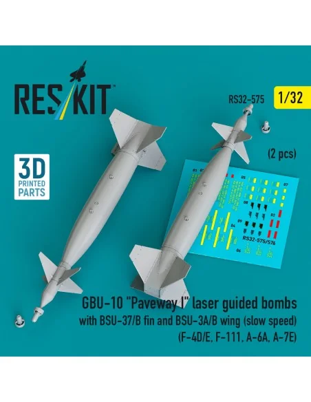 GBU-10 Paveway I laser guided bombs with BSU-37/B fin and BSU-3A/B ...