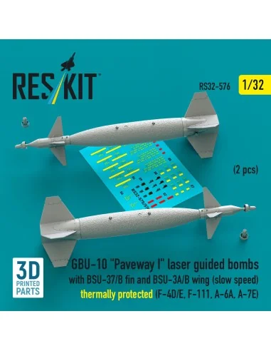 GBU-10 Paveway I laser guided bombs with BSU-37/B fin and BSU-3A/B ...