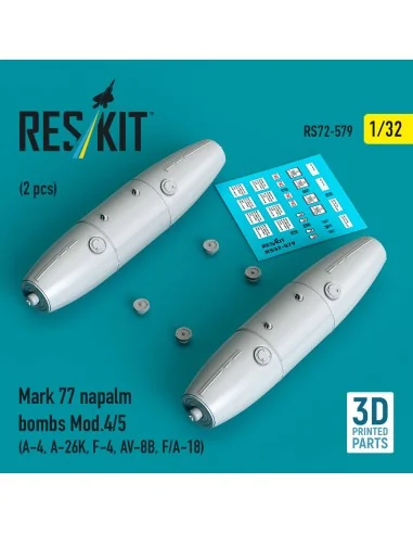Mark 77 napalm bombs Mod.4/5 (2 pcs) (A-4, A-26K, F-4, AV-8B, F/A-1...