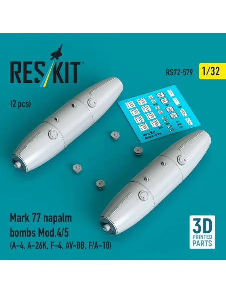 Mark 77 napalm bombs Mod.4/5 (2 pcs) (A-4, A-26K, F-4, AV-8B, F/A-1...