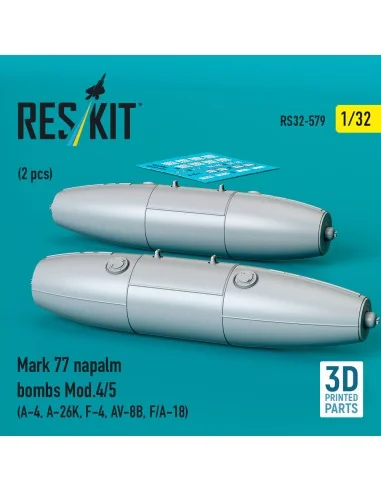 Mark 77 napalm bombs Mod.4/5 (2 pcs) (A-4, A-26K, F-4, AV-8B, F/A-1...