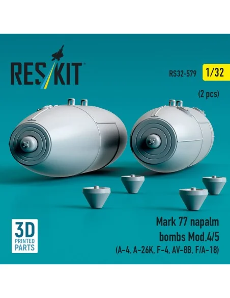 Mark 77 napalm bombs Mod.4/5 (2 pcs) (A-4, A-26K, F-4, AV-8B, F/A-1...