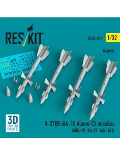 R-27ER (AA-10 Alamo-C) missiles (4 pcs) (MiG-29, Su-27, Yak-141) (3...