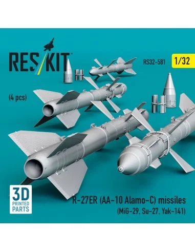 R-27ER (AA-10 Alamo-C) missiles (4 pcs) (MiG-29, Su-27, Yak-141) (3...