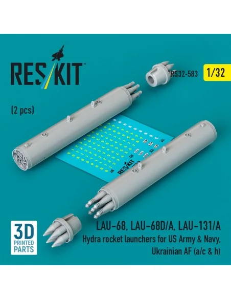 LAU-68, LAU-68D/A, LAU-131/A Hydra rocket launchers for US Army & N...