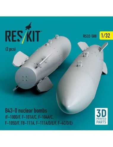 B43-0 nuclear bombs (2 pcs) (F-100D/F, F-101A/C, F-104A/C, F-105D/F...