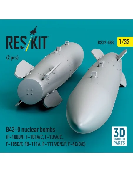 B43-0 nuclear bombs (2 pcs) (F-100D/F, F-101A/C, F-104A/C, F-105D/F...