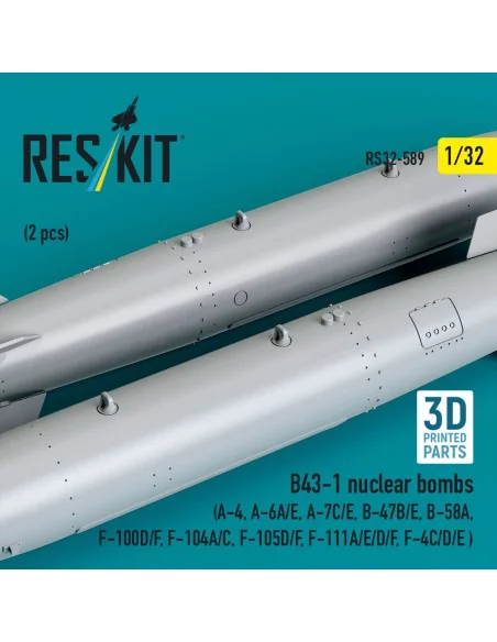 B43-1 nuclear bombs (2 pcs) (A-4, A-6A/E, A-7C/E, B-47B/E, B-58A, F...