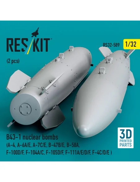 B43-1 nuclear bombs (2 pcs) (A-4, A-6A/E, A-7C/E, B-47B/E, B-58A, F...