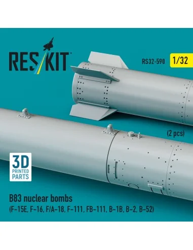 B83 nuclear bombs (2 pcs) (F-15E, F-16, F/A-18, F-111, FB-111, B-1B...