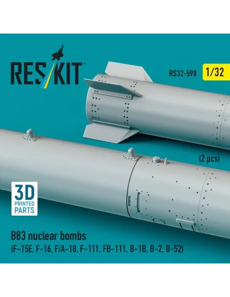 B83 nuclear bombs (2 pcs) (F-15E, F-16, F/A-18, F-111, FB-111, B-1B...