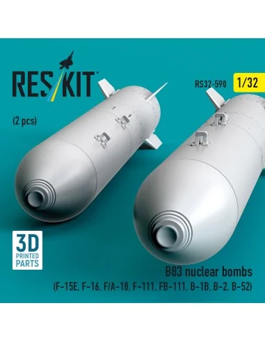 B83 nuclear bombs (2 pcs) (F-15E, F-16, F/A-18, F-111, FB-111, B-1B...