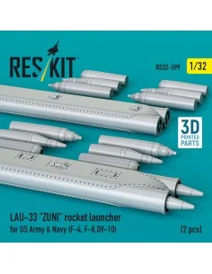 LAU-33 ZUNI rocket launcher for US Army & Navy (2 pcs) (F-4, F-8, O... 2