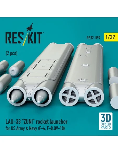 LAU-33 ZUNI rocket launcher for US Army & Navy (2 pcs) (F-4, F-8, O...
