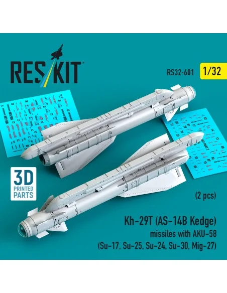 Kh-29T (AS-14B Kedge) missiles with AKU-58 (2 pcs) (Su-17, Su-25, S...
