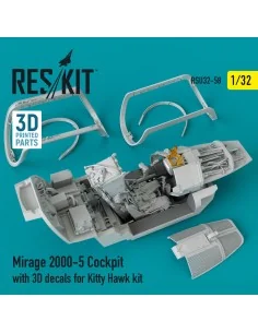 [NO_DESC] Mirage-2000-5 cockpit with 3D decals for Kitty Hawk kit, ... 2