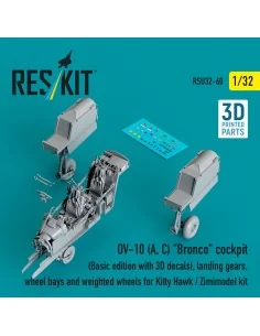 OV-10 (A, C) Bronco cockpit (Basic edition with 3D decals), landing...