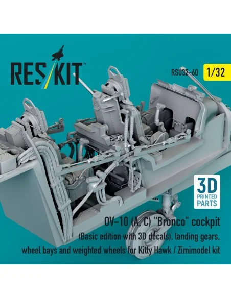 OV-10 (A, C) Bronco cockpit (Basic edition with 3D decals), landing...