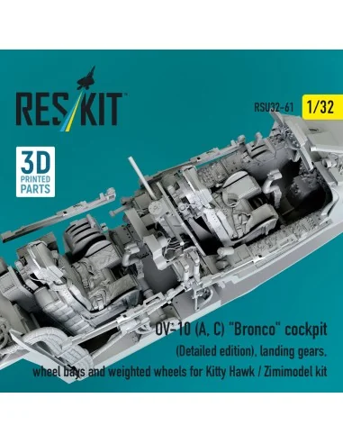 OV-10 (A, C) Bronco cockpit (Detailed edition), landing gears, whee...