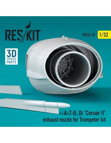 A-7 (E, D) Corsair II exhaust nozzle for Trumpeter kit, 1/32 - ResK...
