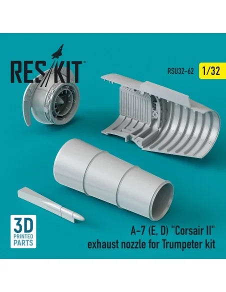 A-7 (E, D) Corsair II exhaust nozzle for Trumpeter kit, 1/32 - ResK...