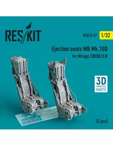 Ejection seats MB Mk.10Q for Mirage 2000B, D, N (2 pcs) (3D Printed...