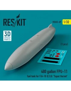480 gallon FPU-11 fuel tank for F/A-18 (E, F, G) Super Hornet (1 pc...