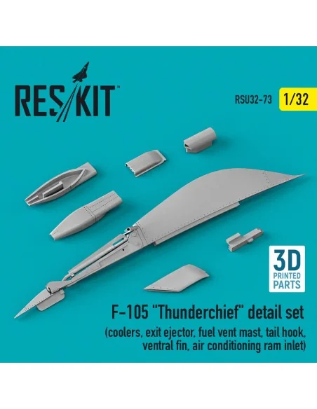 F-105 Thunderchief detail set (coolers, exit ejector, fuel vent mas...