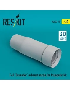 F-8 Crusader exhaust nozzle for Trumpeter kit (3D Printed), 1/32 - ... 2