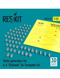 Vortex generators for A-4 Skyhawk for Trumpeter kit (3D Printed), 1...